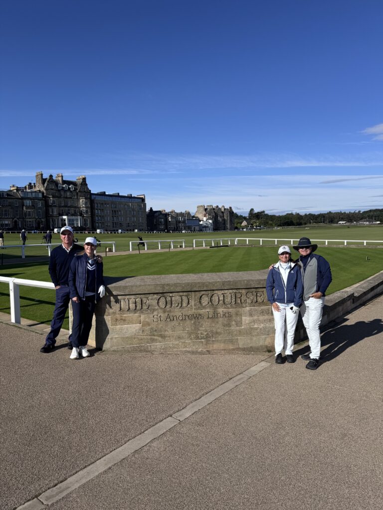 Panoramic view of the Old Course for 2026 Swilcan Package golfers